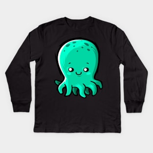 Cute octopus Kids Long Sleeve T-Shirt